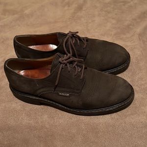 Mephisto Velvet Leather Lace Up Shoe